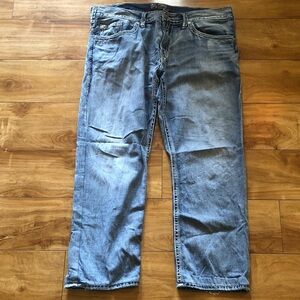 Silver Jeans Light Blue Straight Leg Denim